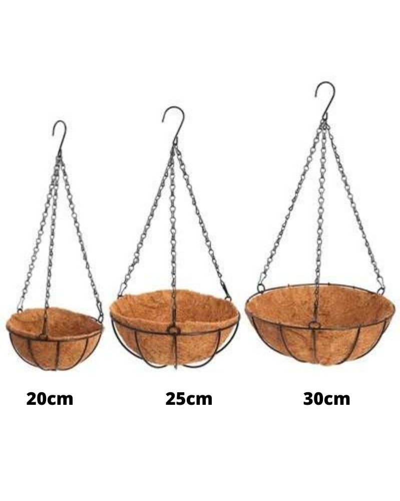 Pot suspendu + bourre de coco 25cm (4L)
